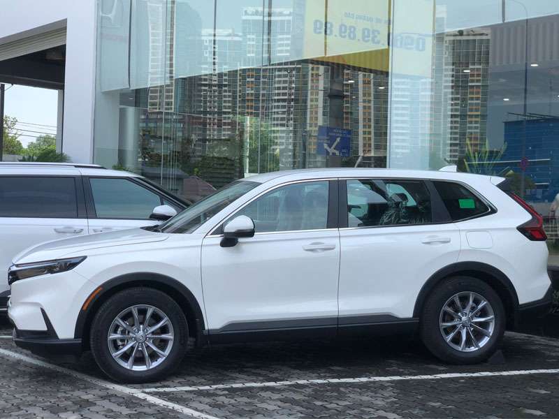 honda crv màu trắng