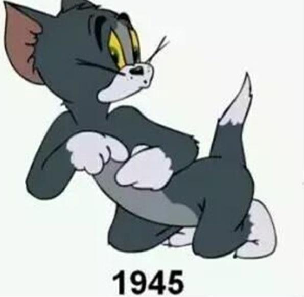 Năm 1950, Tom được đổi sang màu xám, tương tự như năm 1942