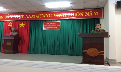 KHOA CẢNH SÁT PHÒNG CHỐNG TỘI PHẠM VỀ MA TÚY TRƯỜNG CAO ĐẲNG CSND II TẬP HUẤN CÔNG TÁC NGHIỆP VỤ CƠ BẢN  CHO LỰC LƯỢNG CẢNH SÁT ĐIỀU TRA TỘI PHẠM VỀ MA TÚY  CÔNG AN TỈNH ĐỒNG NAI