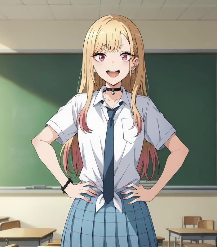 Hình nhân vật anime nữ phong cách dễ thương cuốn hút