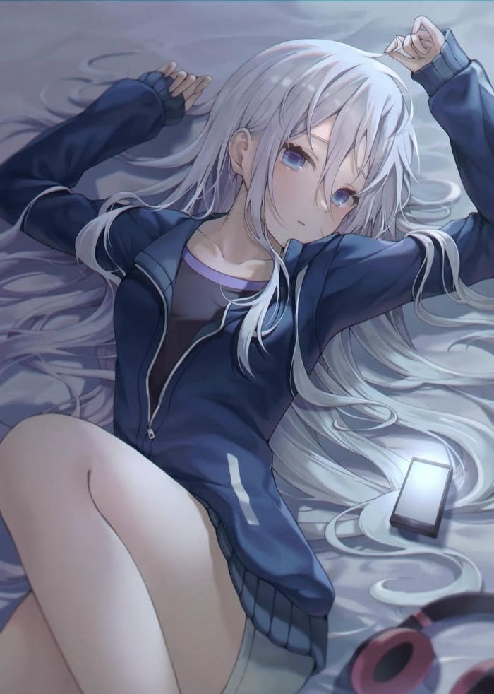 ảnh minh họa nhân vật anime nữ màu sắc tươi