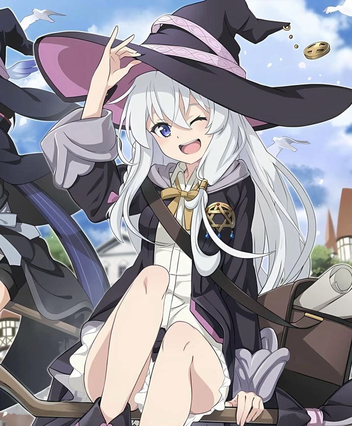 hình ảnh nhân vật anime nữ nền sáng