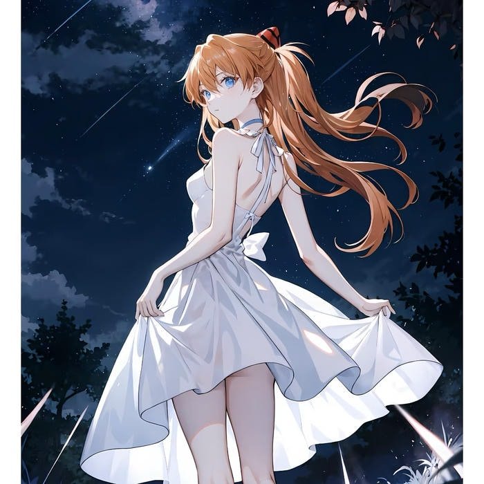 tấm ảnh sáng tạo nhân vật anime nữ