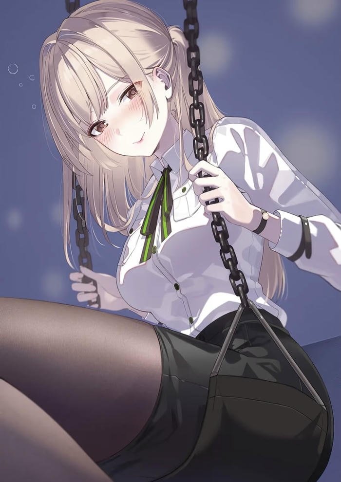 Nhân vật anime nữ cùng ánh mắt dịu dàng nhẹ nhàng
