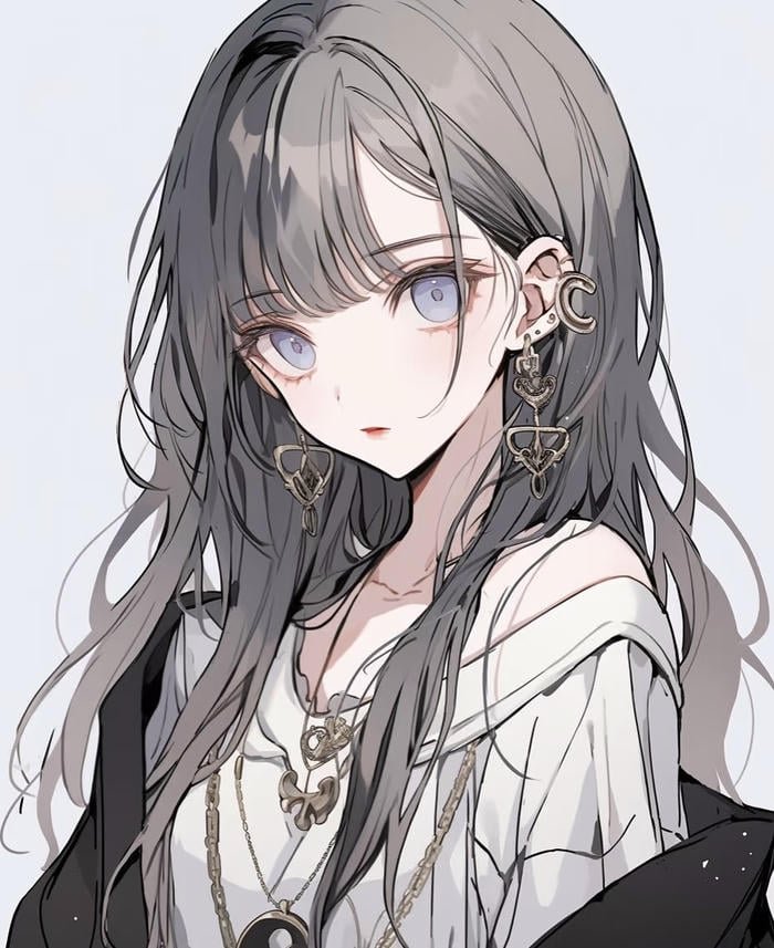 ảnh vẽ nhân vật anime nữ chi tiết