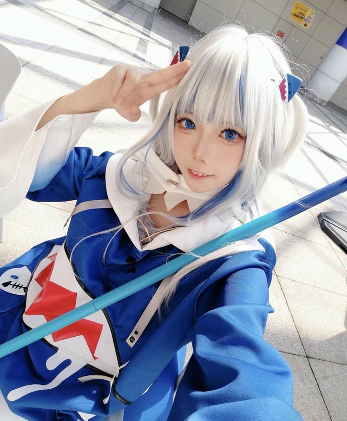 sweet gura cosplay look