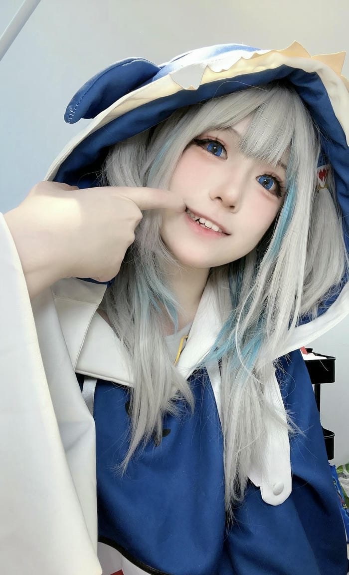 Hình Ảnh Yaoyao Gawr Gura Cosplay cực hot
