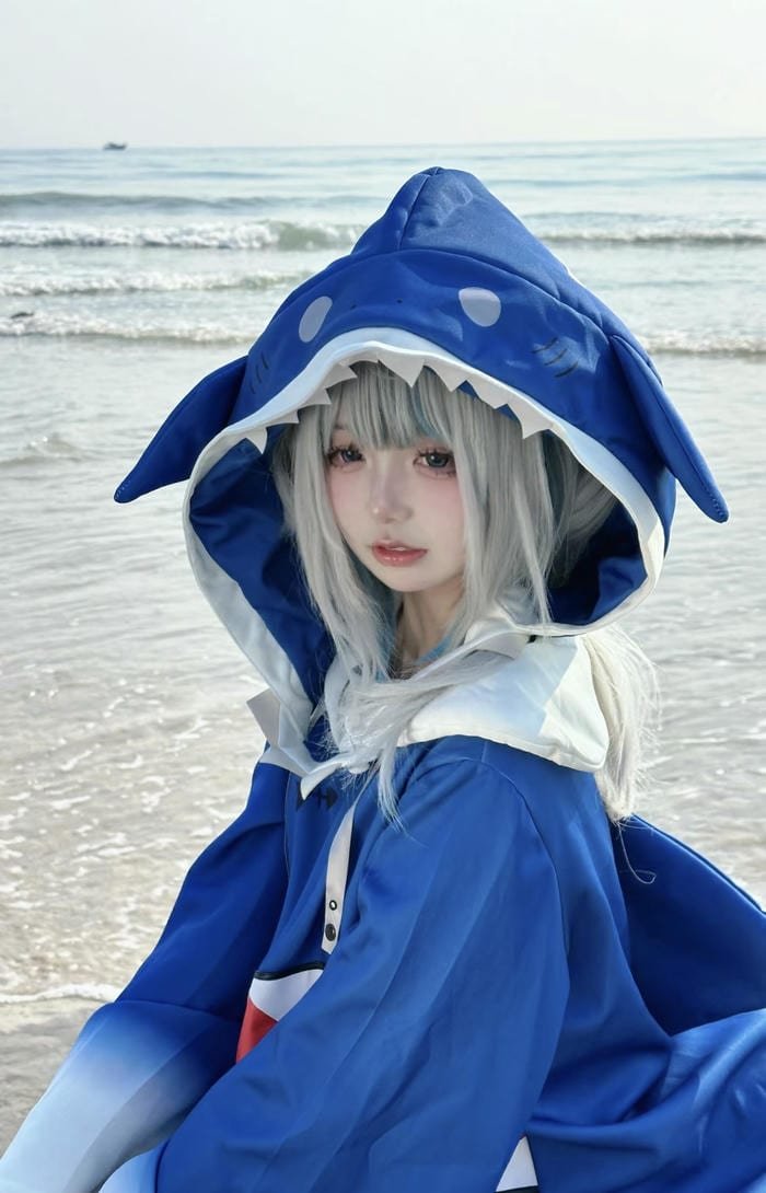 Yaoyao Gawr Gura Cosplay dễ thương