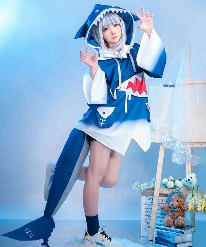 cute gura cosplay vibe