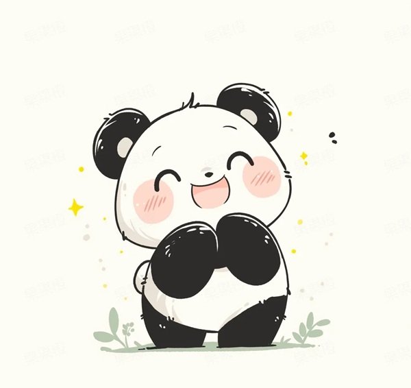 Ảnh động vật chibi đáng yêu với màu sắc nhẹ nhàng