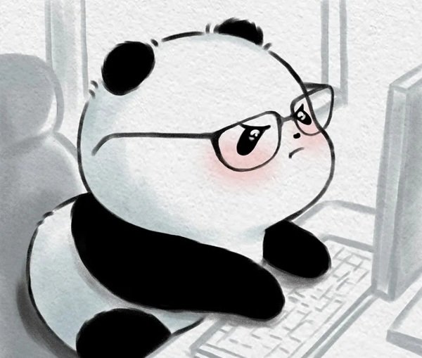 Chú gấu trúc nhỏ với bộ lông mềm mại