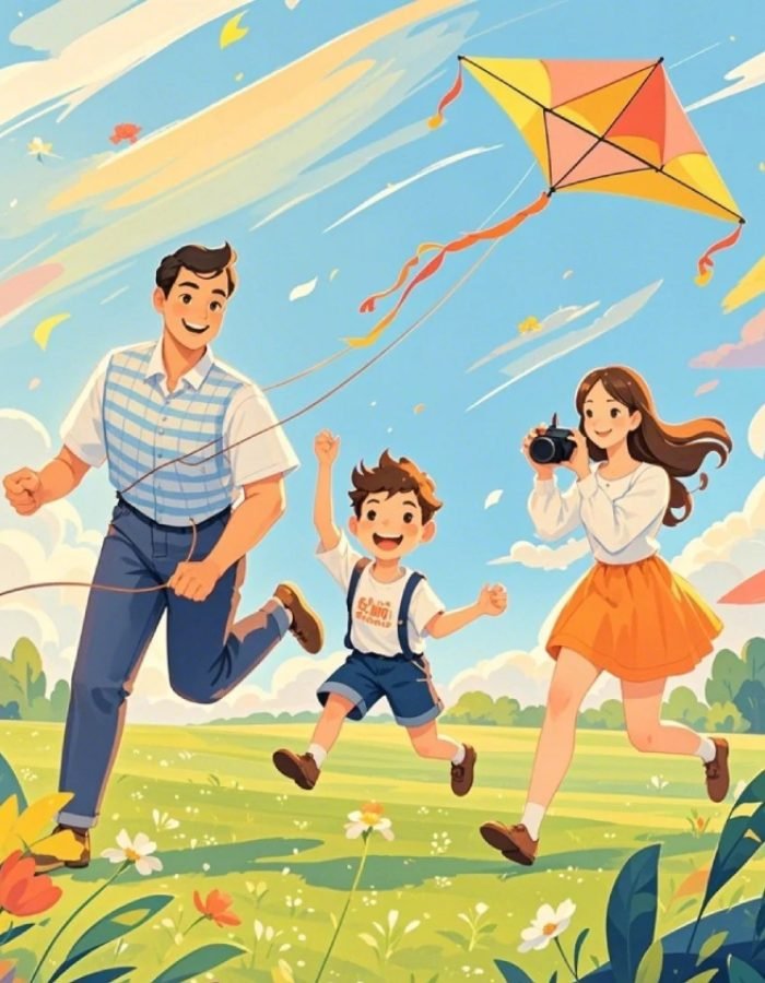 yên bình vui chơi ảnh gia đình anime