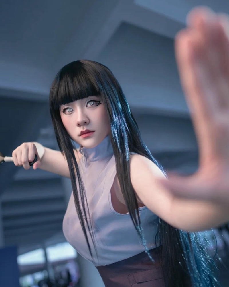 ninja hinata áo lưới tạo thế tay
