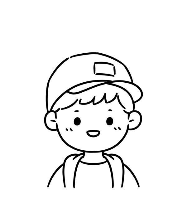 Ảnh học sinh anime chibi với đôi mắt long lanh