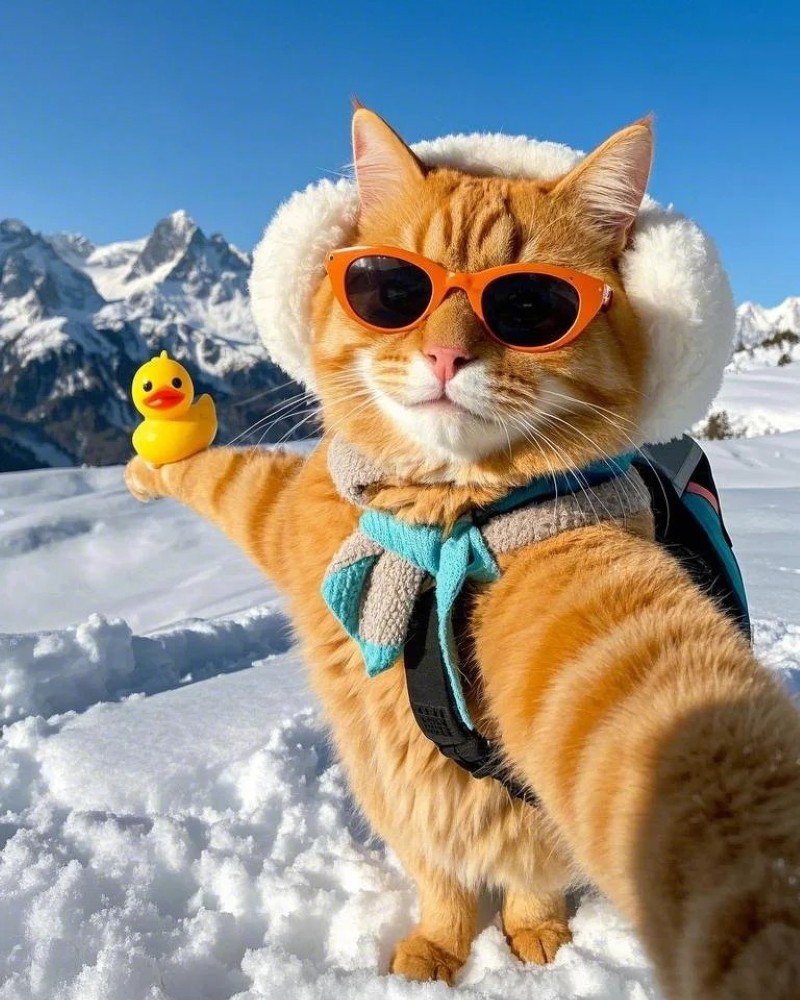 Hình ảnh mèo đeo kính với nhiều kiểu dáng khác nhau