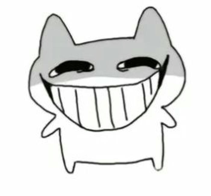 Ảnh meme mèo cười với biểu cảm vui nhộn