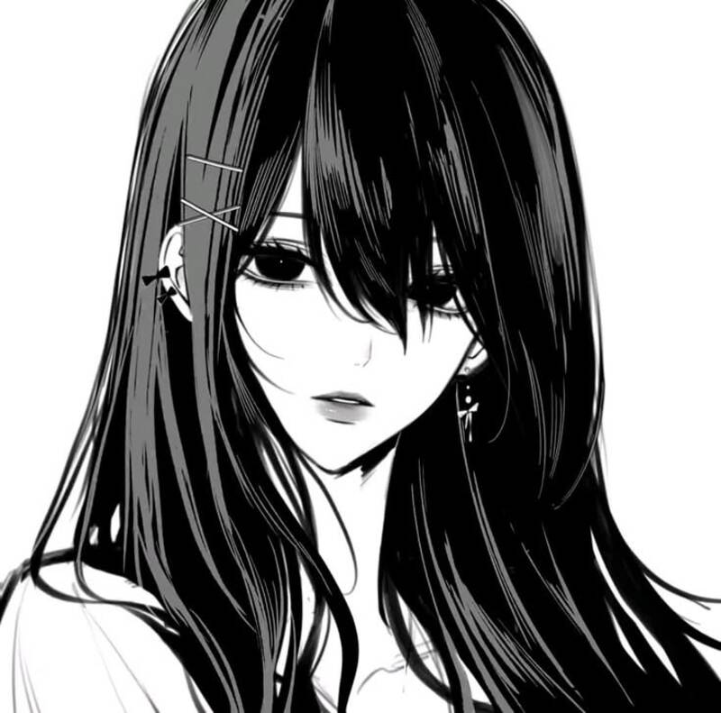 Ảnh anime trắng đen ngầu