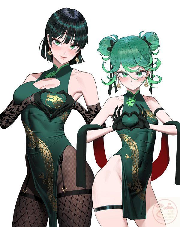 Tatsumaki với ánh mắt sắc lạnh nhưng đầy quyến rũ.