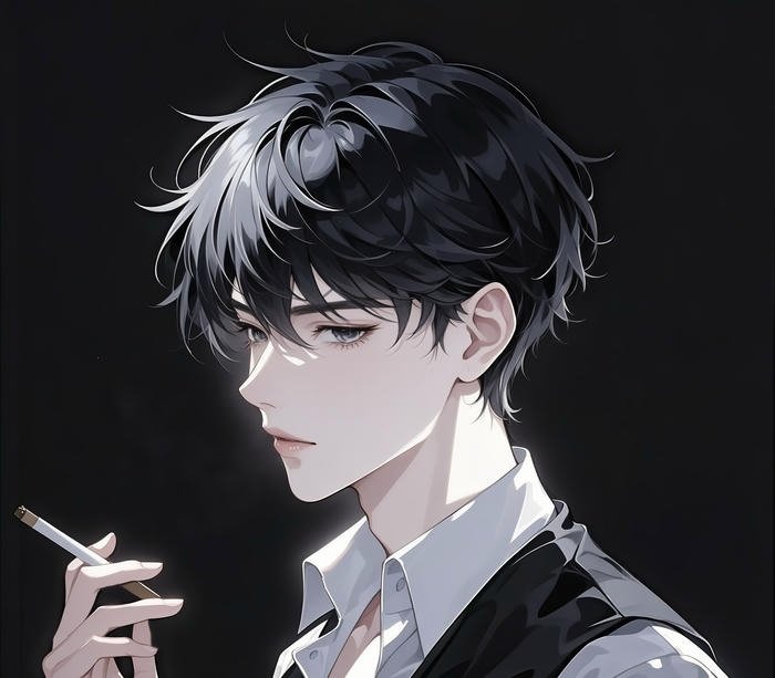 bức ảnh anime hút thuốc tổng tài
