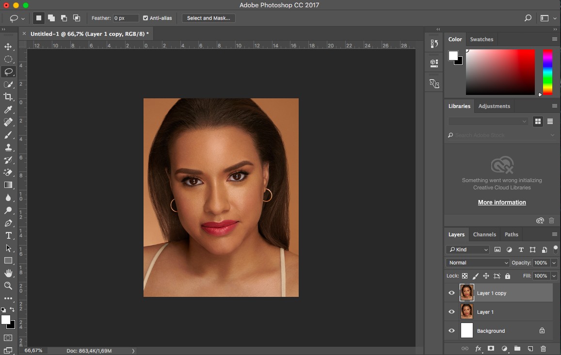 2 cách đơn giản làm trắng da trong Photoshop
