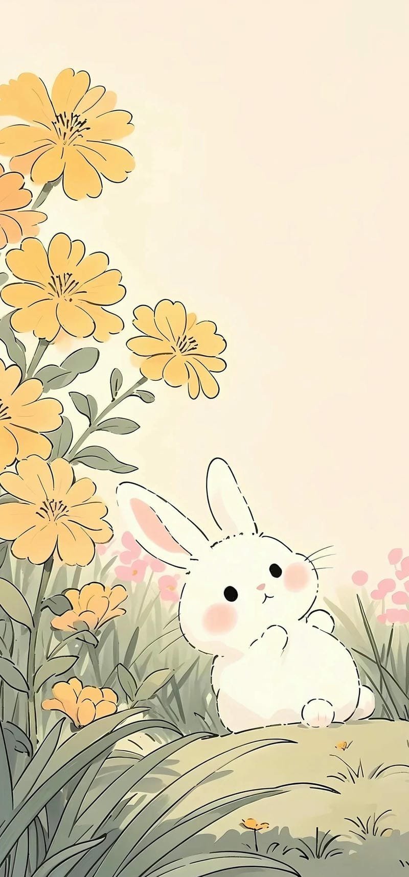 Ảnh thỏ dễ thương phong cách kawaii Nhật Bản