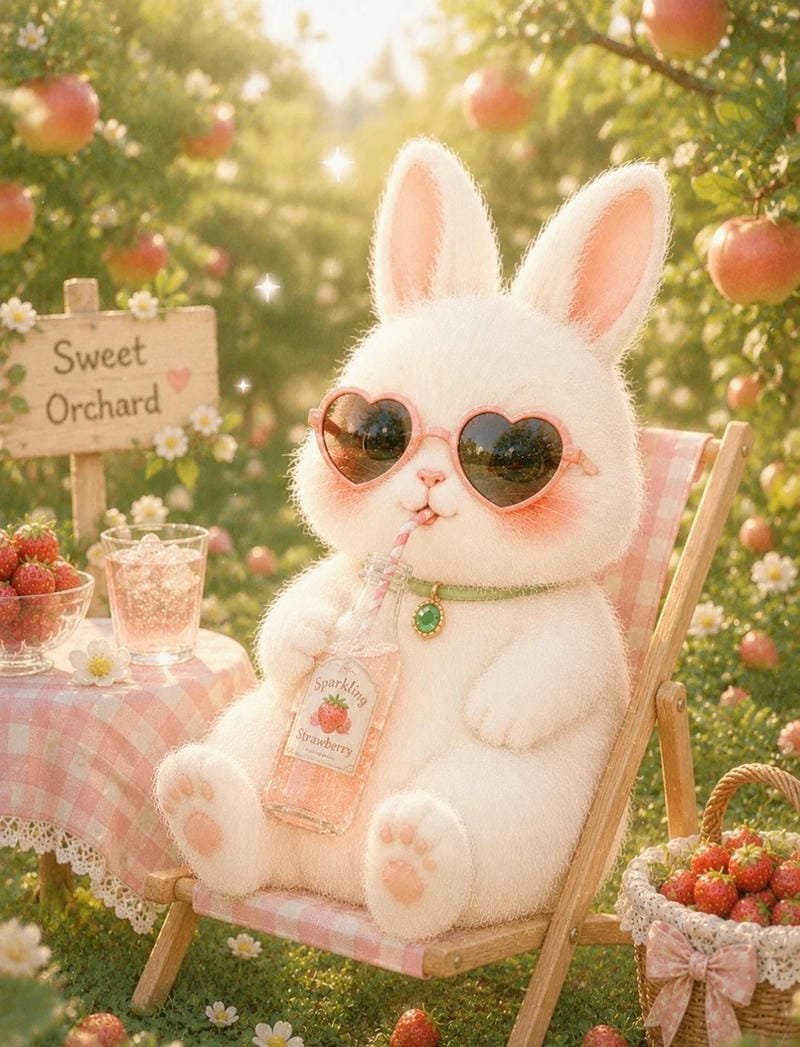 Ảnh nền thỏ cute với phong cách tối giản