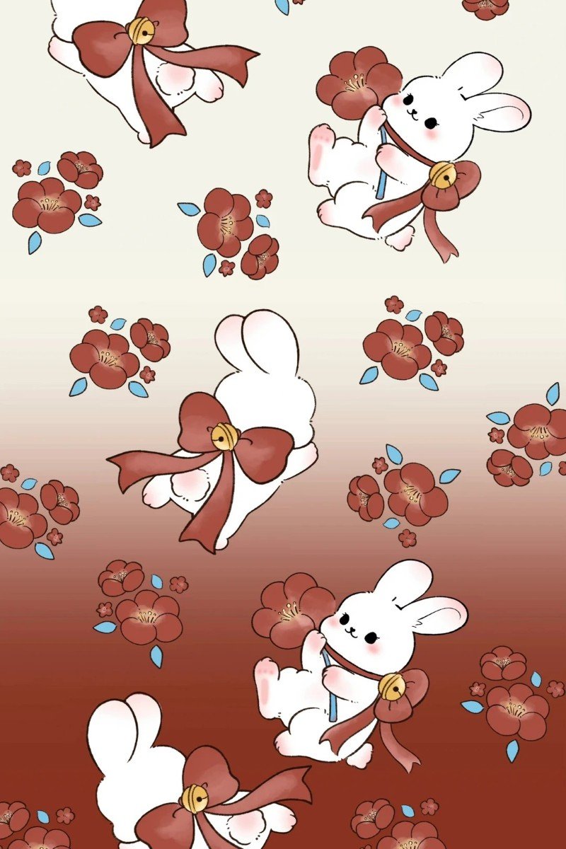 Ảnh thỏ nhỏ xinh phong cách kawaii đáng yêu