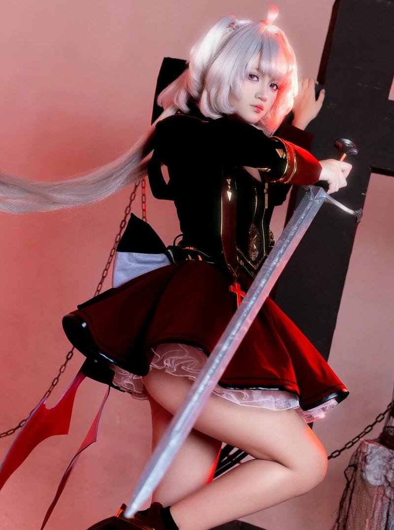 cosplay anime gái xinh cùng bối cảnh đẹp