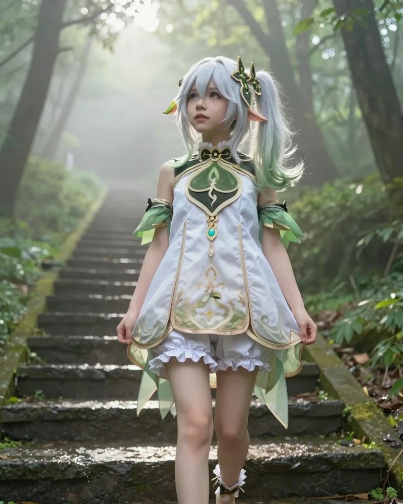 gái xinh cosplay anime phong cách tối giản