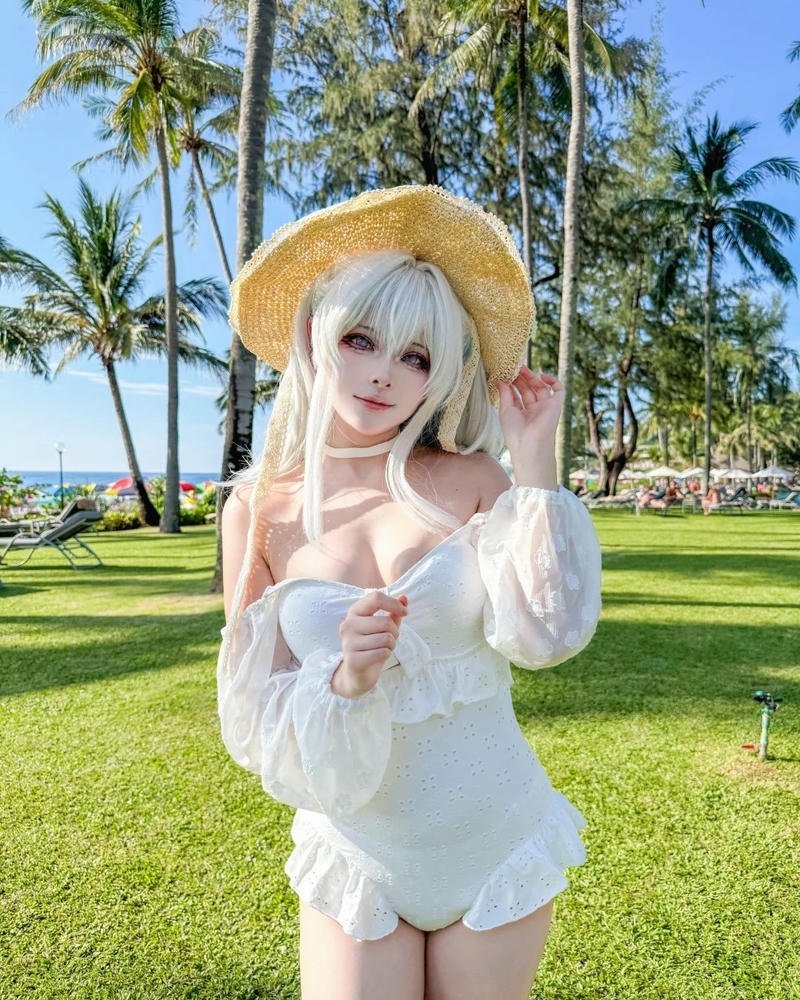 hình cosplay anime gái xinh ánh sáng nghệ thuật
