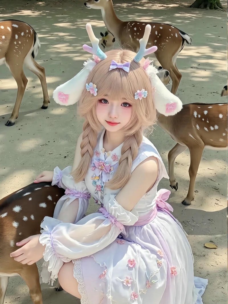 Cosplay cute tạo dáng tự nhiên duyên dáng