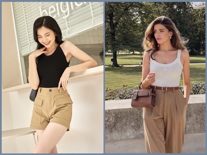 set đồ đẹp cho nữ lùn