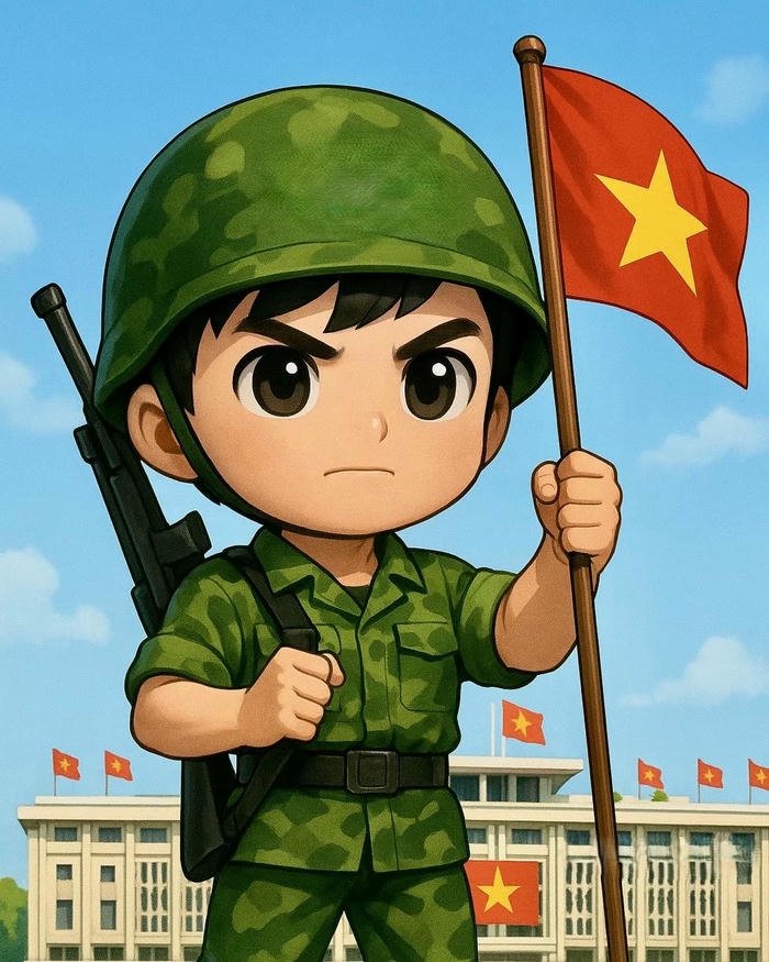 hình ảnh cô giáo chibiHình ảnh chú bộ đội chibi cầm súng đứng gác lăng