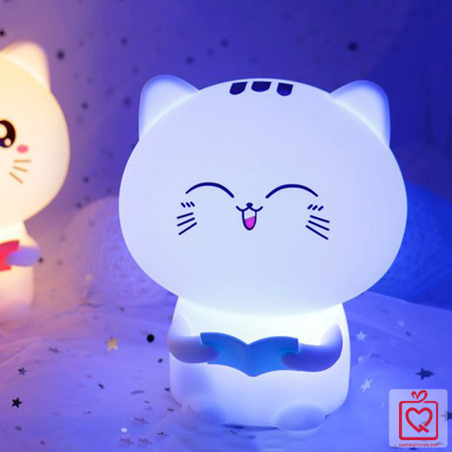 Đèn ngủ để bàn dễ thương - Mèo con