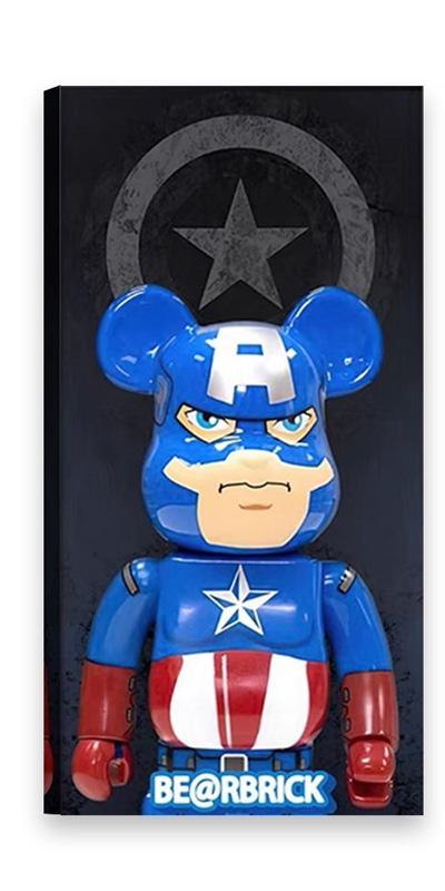 hình nền điện thoại Bearbrick Captain American