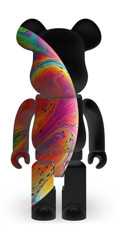 hình nền điện thoại bearbrick apple