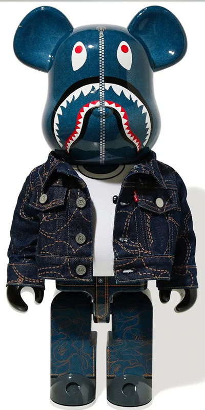 hình nền điện thoại Bearbrick Bape X Levi