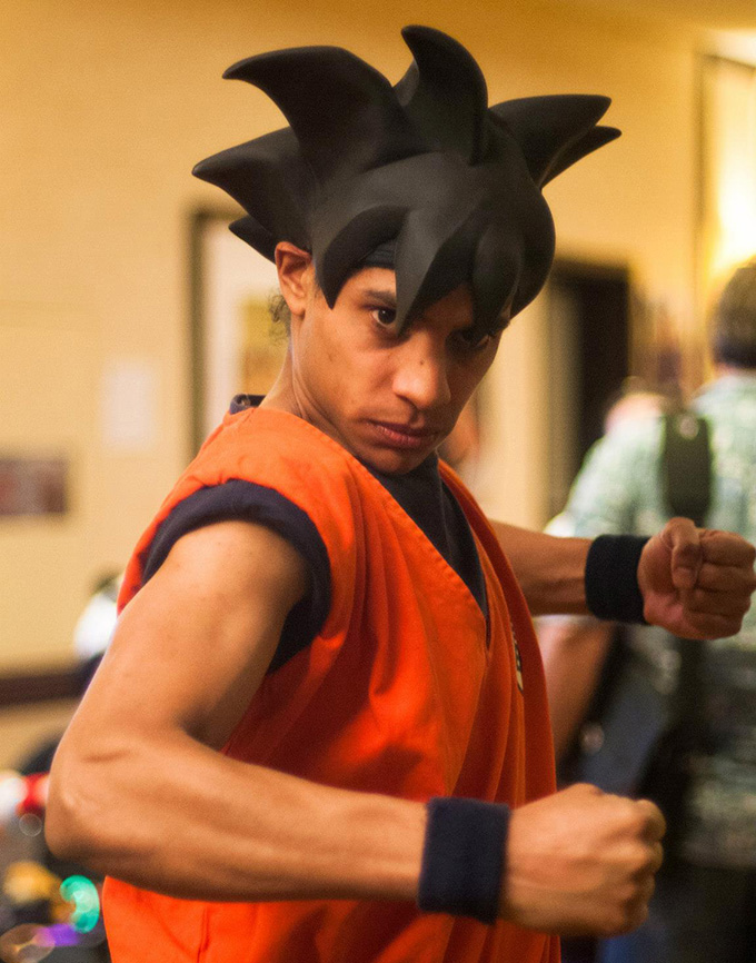 goku cosplay jahlon dbz pose