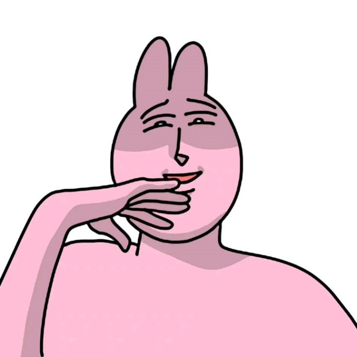 meme thỏ hồng