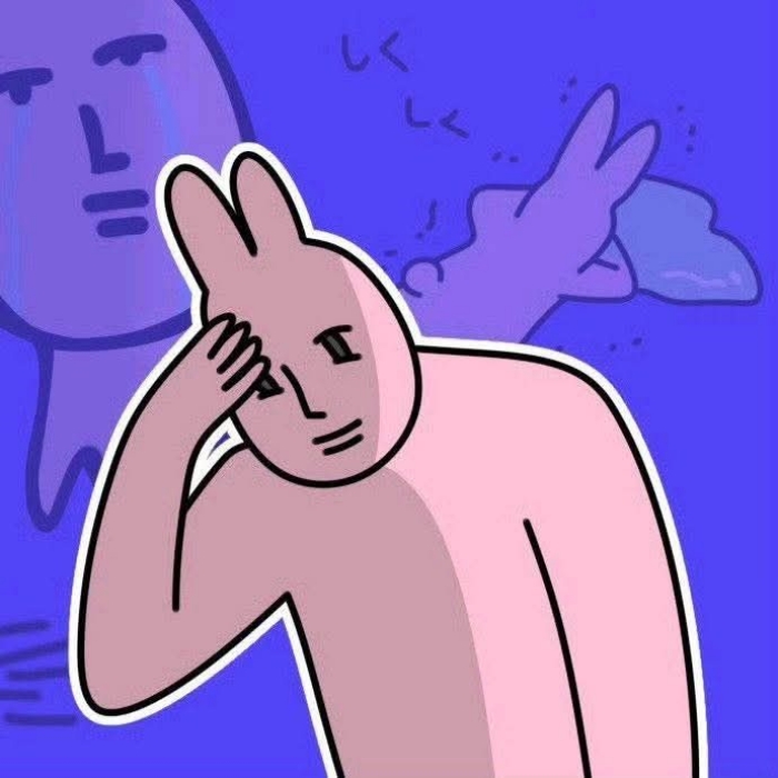 meme thỏ hồng