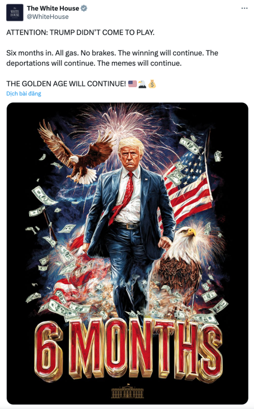 Chính quyền TT Trump 'trẻ hóa' truyền thông với meme và AI