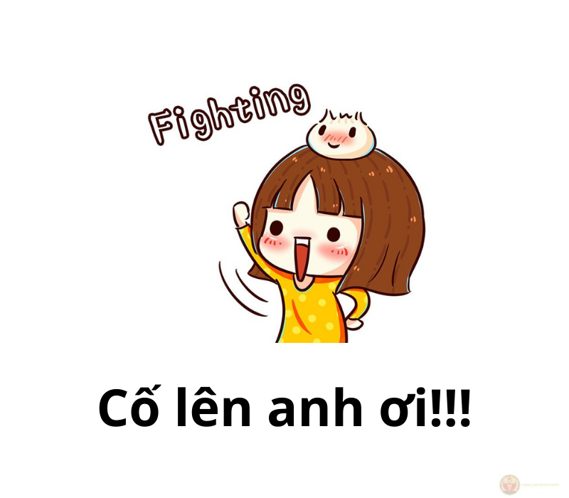 Meme đáng yêu cố lên nhắc nhở anh ơi rằng nỗ lực hôm nay sẽ mang lại thành công sắp tới.