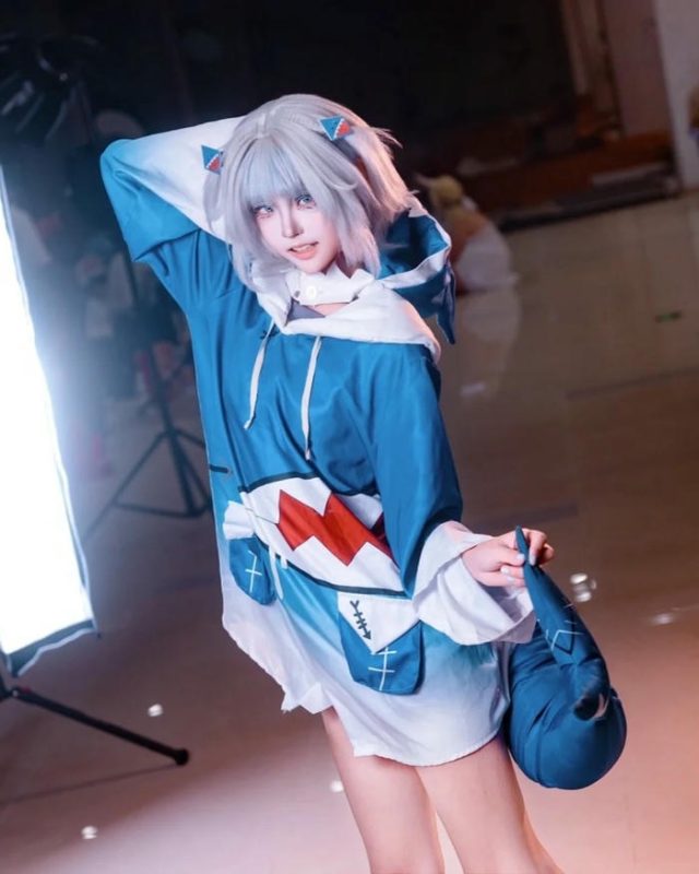 80+ Ảnh Yaoyaoqwq Gawr Gura cosplay cực xinh và đáng yêu