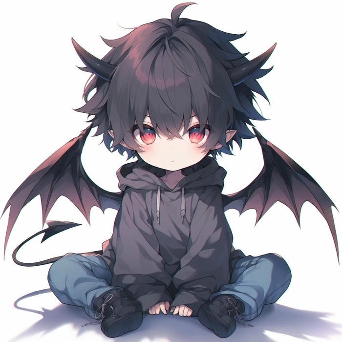 Ảnh chibi nam lạnh lùng tạo hình cá tính và nổi bật