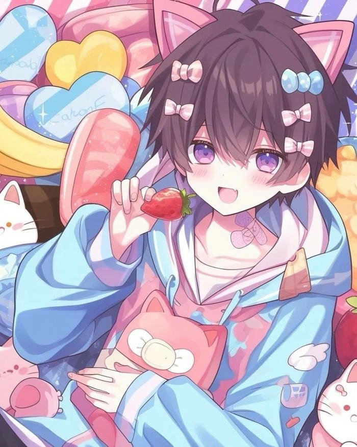 nam chibi lạnh lùng ảnh phong cách