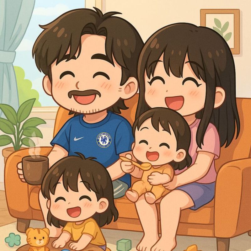 Hình ảnh chibi gia đình