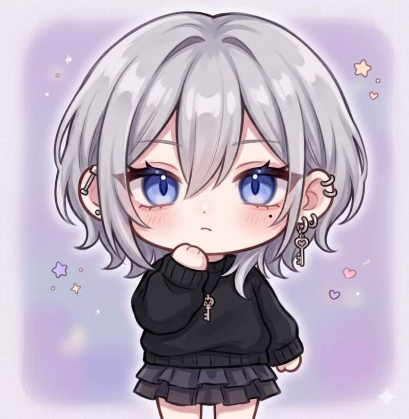 Hình ảnh chibi nữ cute đơn giản