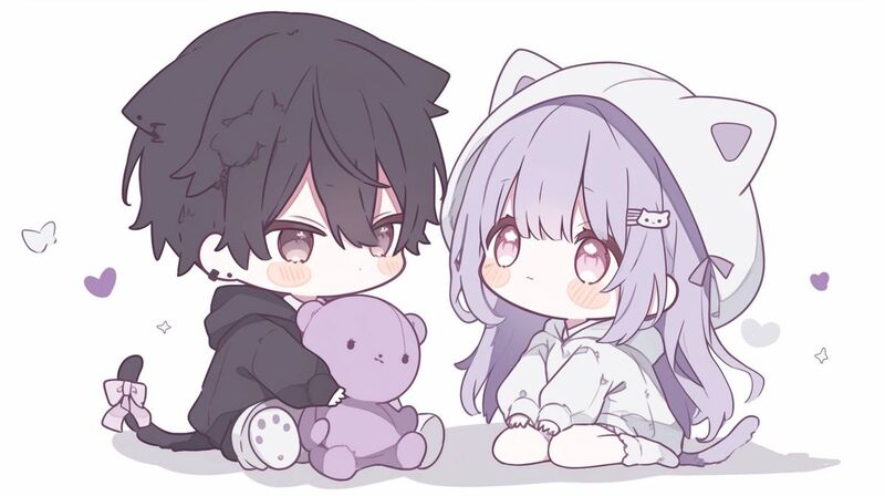 Hình chibi cặp đôi