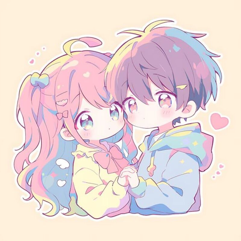 Hình chibi cặp đôi