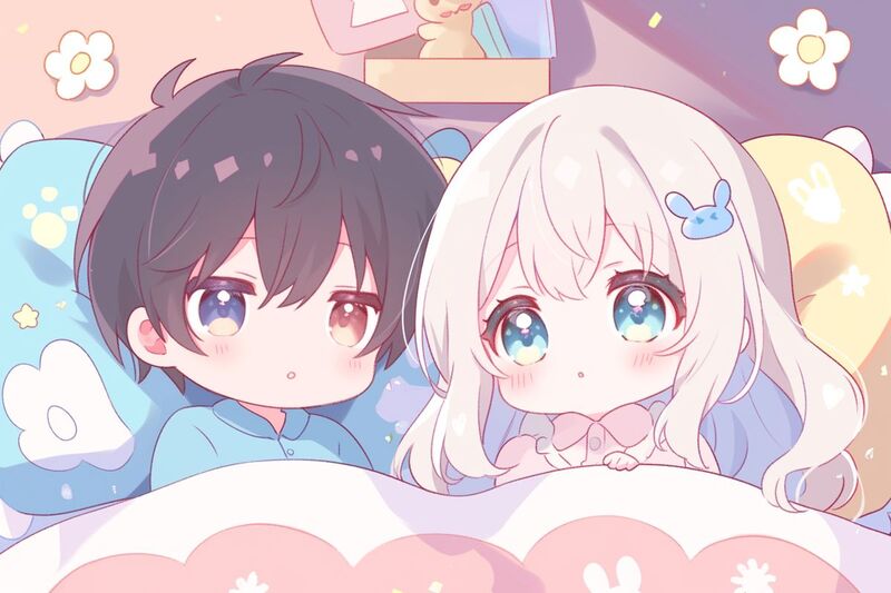 Hình chibi cặp đôi